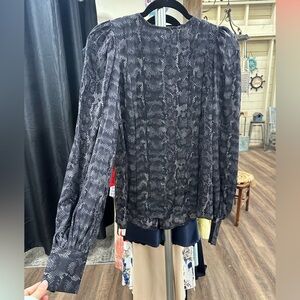 Anine Bing silk printed blouse